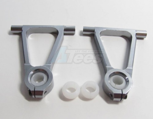 GPM Racing Tamiya TT-01 Aluminum Front Upper Arm With Delrin Collars - 1pr Set Gun Metal