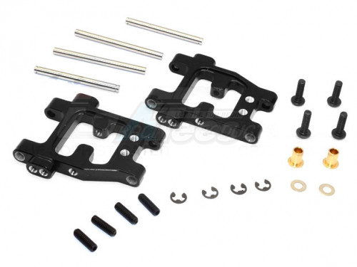 GPM Racing Tamiya TT-01D Aluminum Rear Lower Arm 1 Pair (TT01 Drift) Black