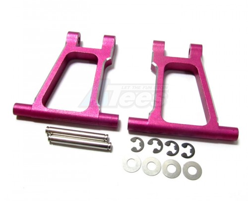 GPM Racing Tamiya TT-01 Aluminum Rear Upper Arm With Shims+collars+e-clips+pins -1pr Set Pink