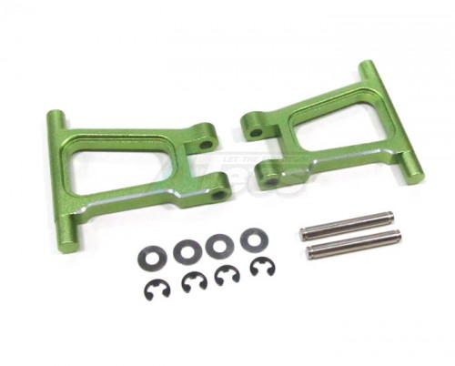 GPM Racing Tamiya TT-01 Aluminum Rear Upper Arm With Shims+collars+e-clips+pins -1pair Set Light Green