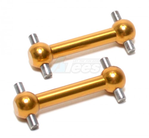GPM Racing Tamiya TT-01D Aluminum Front/rear Dog Bone (31mm) -1 Pair Golden Black