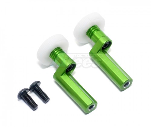 GPM Racing Tamiya TT-02 Aluminum Battery Post - 1pr Green