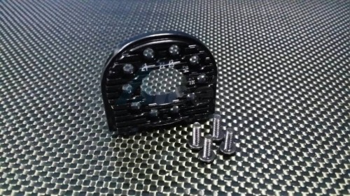 GPM Racing Tamiya TT-02 Aluminum Adjustable Motor Mount (For 16T-25T) - 1 Pc Black