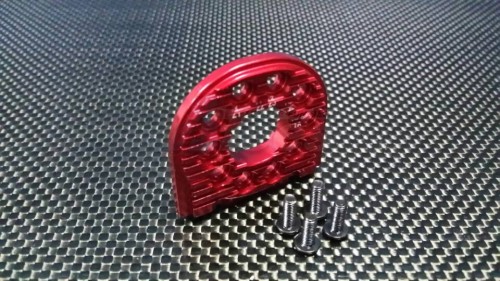GPM Racing Tamiya TT-02 Aluminum Adjustable Motor Mount (For 16T-25T) - 1 Pc Red