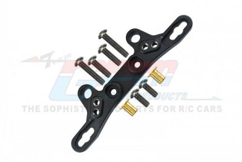 GPM Racing Tamiya TT-02 Aluminum Front/rear Damper Plate - 1pc Black