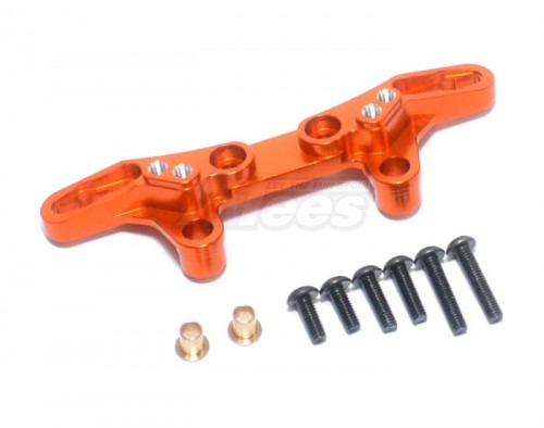 GPM Racing Tamiya TT-02 Aluminum Front/rear Damper Plate - 1pc Orange