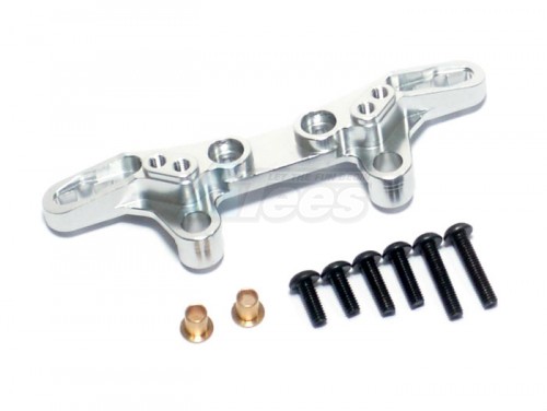 GPM Racing Tamiya TT-02 Aluminum Front/rear Damper Plate - 1pc Silver