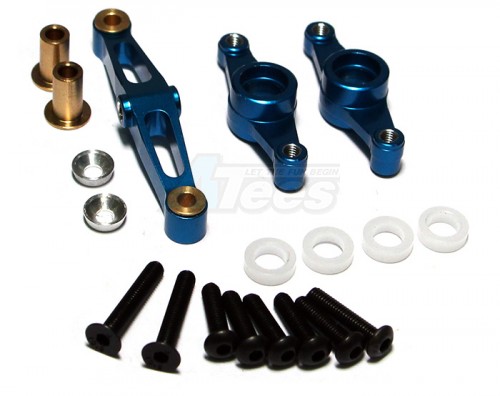 GPM Racing Tamiya TT-02 Aluminum Steering Assembly - 1set Blue
