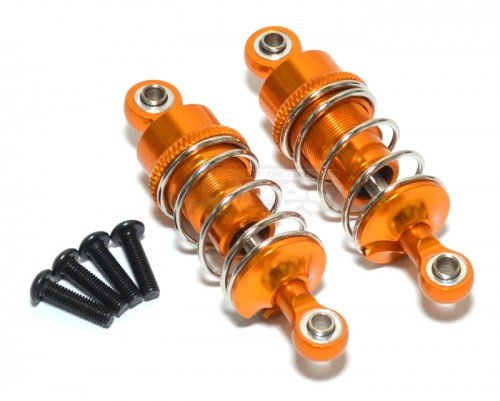 GPM Racing Tamiya TT-02 Aluminum Front/Rear Adjustable Aluminum Ball Top 53MM Damper - 1Pair Gold