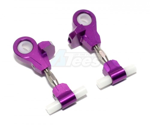 GPM Racing Tamiya TT-02 Aluminum Front Adjustable Upper Arm - 1Pair Purple