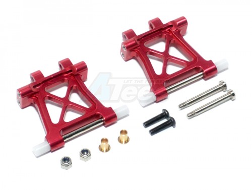 GPM Racing Tamiya TT-02 Aluminum Rear Adjustable Lower Arm - 1pr Red