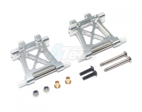 GPM Racing Tamiya TT-02 Aluminum Rear Adjustable Lower Arm - 1pr Silver