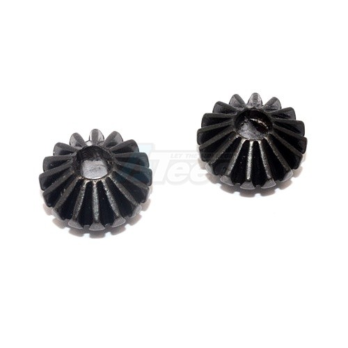 GPM Racing Tamiya TT-02 Steel Large Bevel Gear - 2Pcs (For TT02 / TT02B) Black