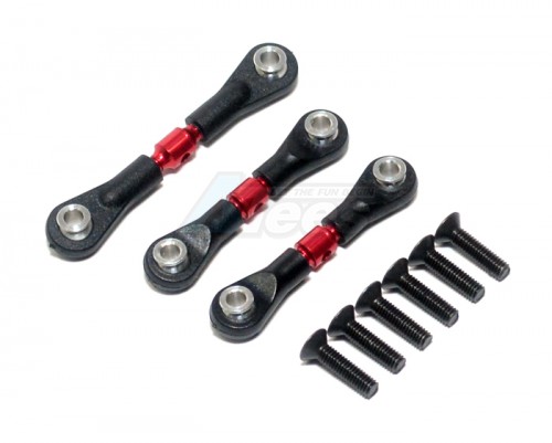GPM Racing Tamiya TT-02 Aluminum Steering Tie Rod - 1set Red