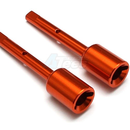 GPM Racing Tamiya TT-02 Aluminum Middle Shaft Joint - 1 Pair Orange