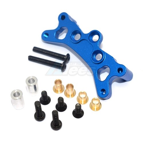 GPM Racing Tamiya TT-02B Aluminium Front Damper Plate - 1Pc Blue