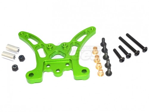 GPM Racing Tamiya TT-02B Aluminum Rear Damper Plate - 1Pc Green