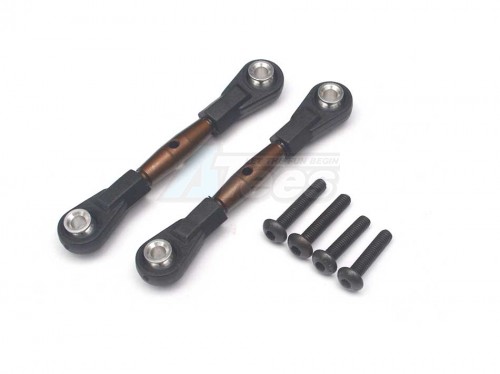 GPM Racing Tamiya TT-02B Spring Steel Front Upper Tie Rod With Plastic Ends - 1Pr