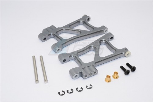 GPM Racing Tamiya TT-02B Aluminium Front Lower Arm - 1Pair Gun Metal