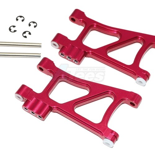 GPM Racing Tamiya TT-02B Aluminium Front Lower Arm - 1Pair Red