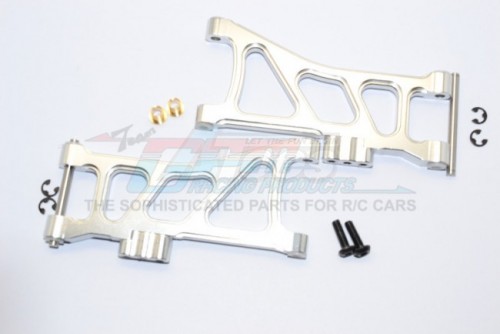 GPM Racing Tamiya TT-02B Aluminium Rear Lower Arm - 1Pair Silver
