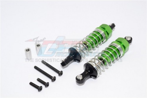 GPM Racing Tamiya TT-02B Aluminum Front Adjustable Spring Damper (70MM) - 1Pr Set Green