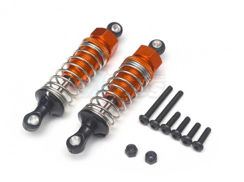 GPM Racing Tamiya TT-02B Aluminum Front Adjustable Spring Damper (70MM) - 1Pr Set Orange