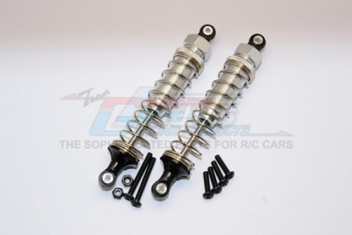 GPM Racing Tamiya TT-02B Aluminum Rear Adjustable Spring Damper (95MM) - 1Pr Set Silver