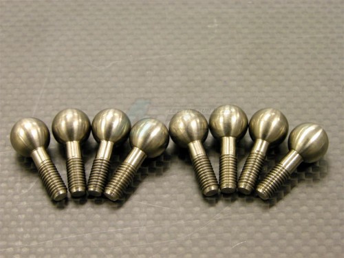 GPM Racing Traxxas Summit TITANIUM COMPLETED PILLOW BALLS - 8PCS