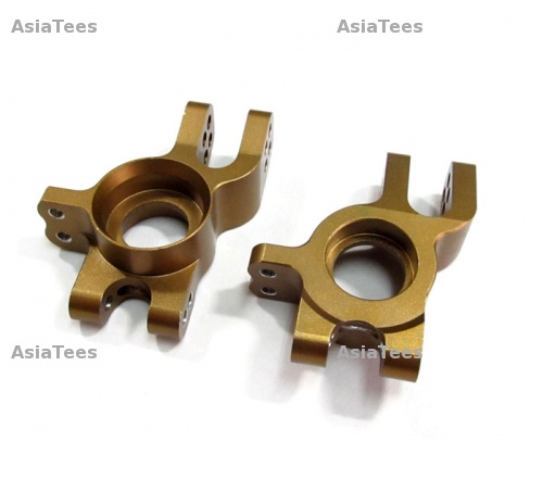 GPM Racing Thunder Tiger ST-1 Aluminum Rear Knuckle Arm 1 Pair Golden Black