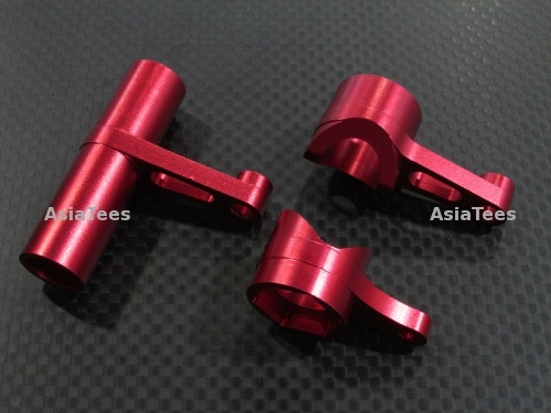 GPM Racing Thunder Tiger ST-1 Aluminum Steering Assembly Set Red