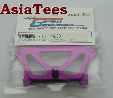 GPM Racing Team Losi XXX-T Aluminum Chassis Brace F/Servo Mount Purple