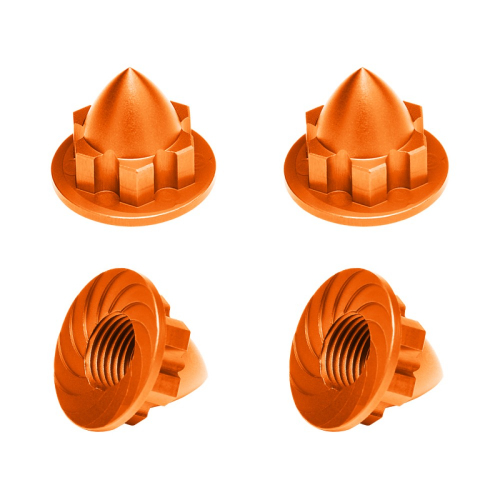 GPM Racing Traxxas XMAXX Aluminium 22MM Wheel Cone Locker - 4Pcs Orange