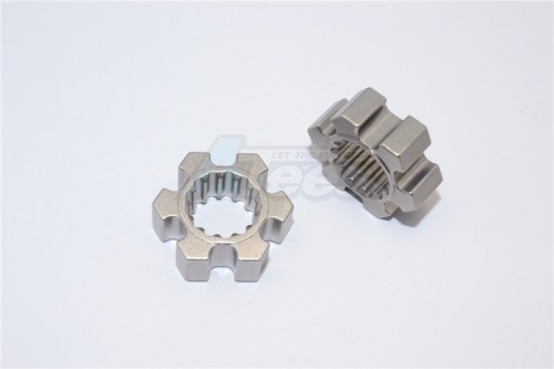 GPM Racing Traxxas XMAXX Aluminium Wheel Hex (10MM Thickness) - 2Pcs Gun Metal