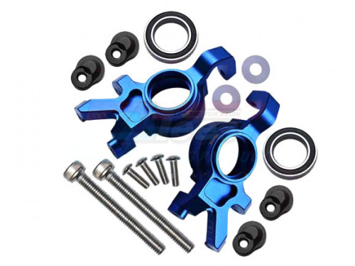 GPM Racing Traxxas XMAXX Aluminium Front Oversized Knuckle Arm - 16Pcs Set Blue
