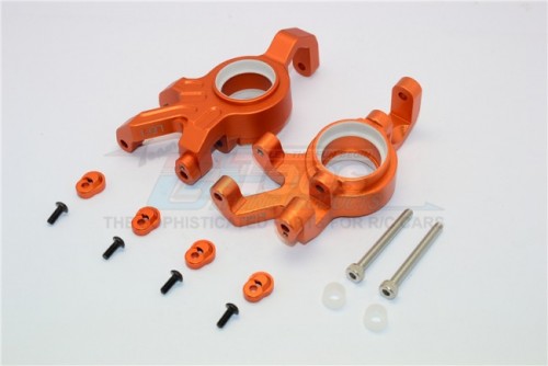 GPM Racing Traxxas XMAXX Aluminum Front Knuckle Arms With Collars 14Pc Set Orange