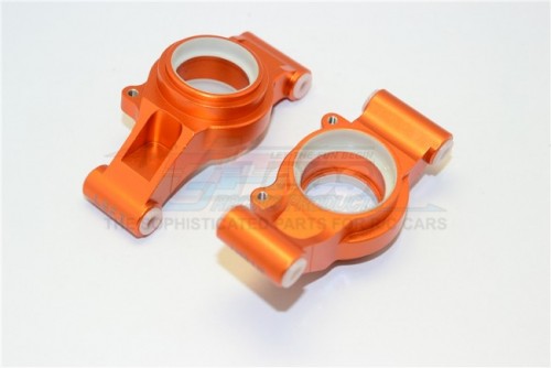 GPM Racing Traxxas XMAXX Aluminum Rear Knuckle Arms With Collars 2Pc Set Orange