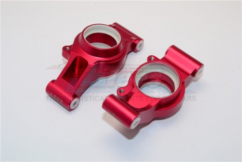 GPM Racing Traxxas XMAXX Aluminum Rear Knuckle Arms With Collars 2Pc Set Red