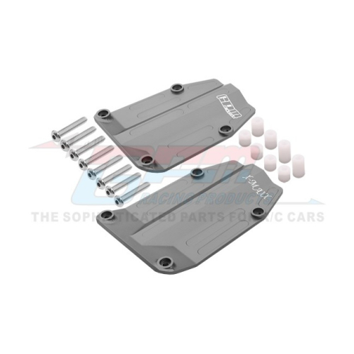 GPM Racing Traxxas XMAXX Aluminium Centre Skid Plate - 2Pcs Set Gun Metal