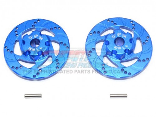 GPM Racing Traxxas Unlimited Desert Racer Aluminium +1Mm Hex With Brake Disk - 4Pc Set Blue