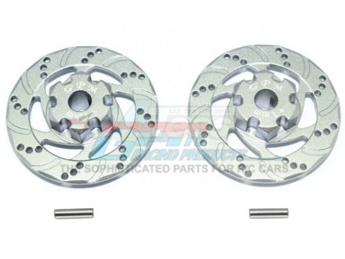 GPM Racing Traxxas Unlimited Desert Racer Aluminium +1Mm Hex With Brake Disk - 4Pc Set Gun Metal
