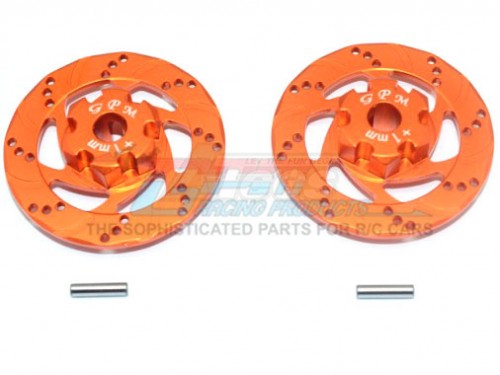 GPM Racing Traxxas Unlimited Desert Racer Aluminium +1Mm Hex With Brake Disk - 4Pc Set Orange