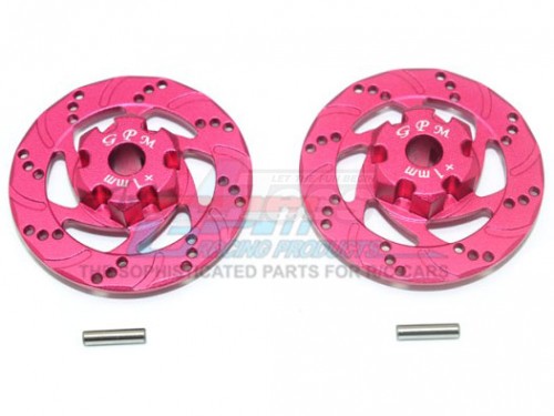 GPM Racing Traxxas Unlimited Desert Racer Aluminium +1Mm Hex With Brake Disk - 4Pc Set Red