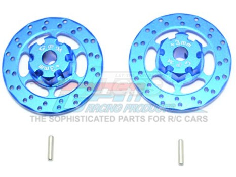 GPM Racing Traxxas Unlimited Desert Racer Aluminium +3Mm Hex With Brake Disk - 4Pc Set Blue