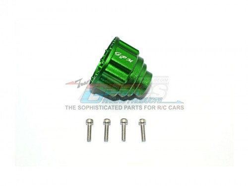 GPM Racing Traxxas Unlimited Desert Racer Aluminum Front/Center Diff Case - 5Pc Set Green