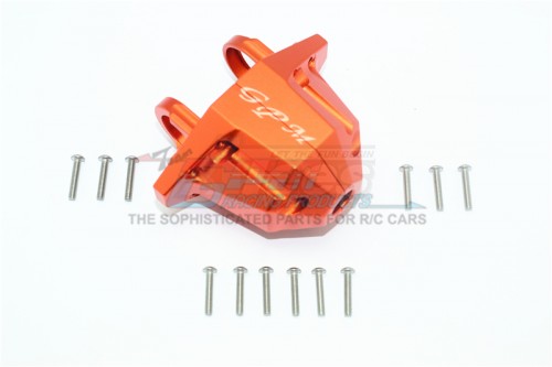 GPM Racing Traxxas Unlimited Desert Racer Aluminium Rear Axle Case Carrier - 14Pcs Set Orange