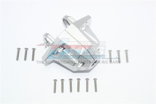 GPM Racing Traxxas Unlimited Desert Racer Aluminium Rear Axle Case Carrier - 14Pcs Set Silver