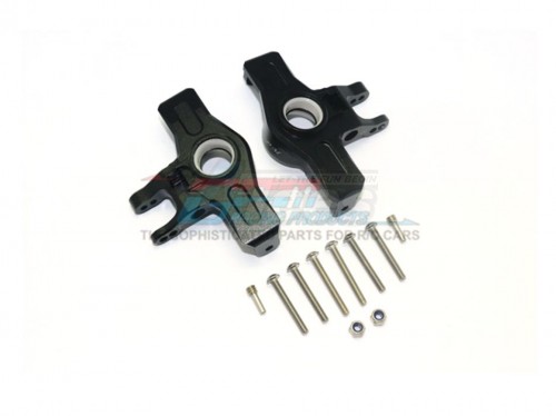 GPM Racing Traxxas Unlimited Desert Racer Aluminum Front Knuckle Arms - 12 Pc Set Black