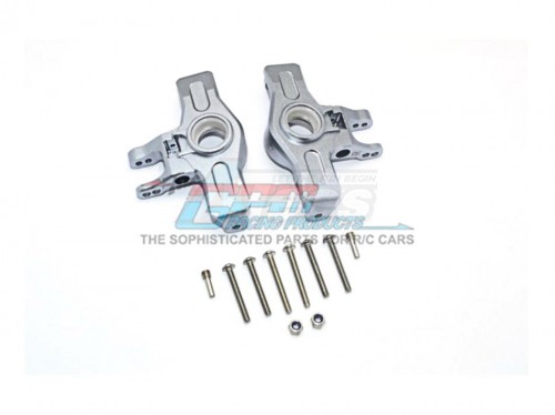 GPM Racing Traxxas Unlimited Desert Racer Aluminum Front Knuckle Arms - 12 Pc Set Gun Metal