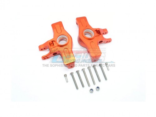 GPM Racing Traxxas Unlimited Desert Racer Aluminum Front Knuckle Arms - 12 Pc Set Orange